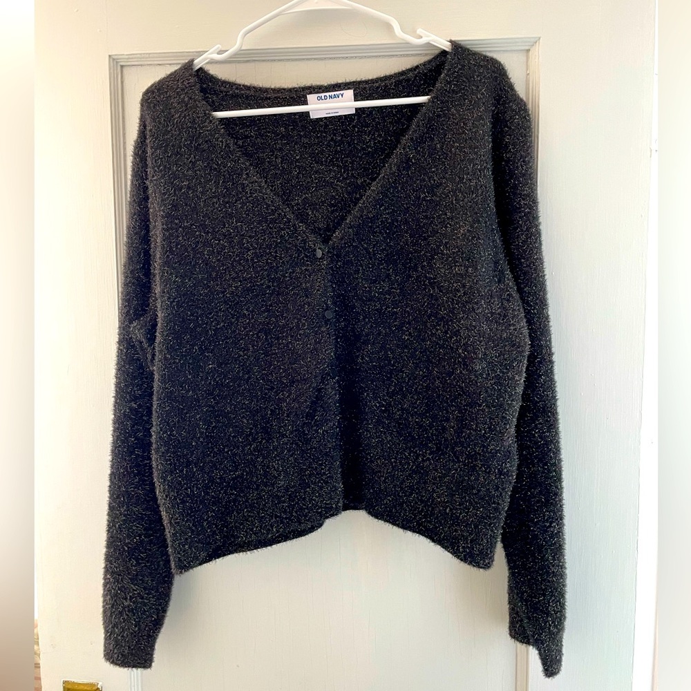 Brand New! Black sparkle cardigan!